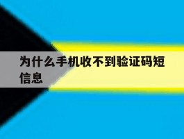 为什么手机收不到验证码短信息