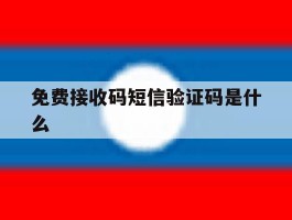 免费接收码短信验证码是什么