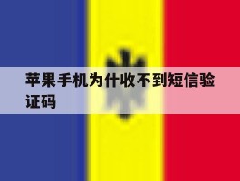 苹果手机为什收不到短信验证码