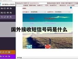 国外接收短信号码是什么