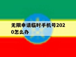 无限申请临时手机号2020怎么办