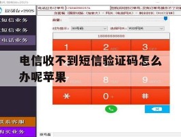 电信收不到短信验证码怎么办呢苹果