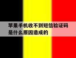 苹果手机收不到短信验证码是什么原因造成的