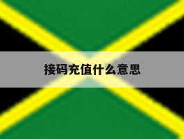 接码充值什么意思