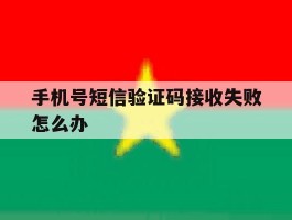 手机号短信验证码接收失败怎么办
