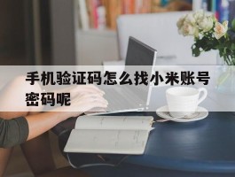 手机验证码怎么找小米账号密码呢