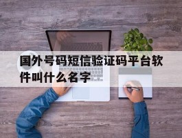 国外号码短信验证码平台软件叫什么名字的简单介绍