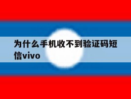 为什么手机收不到验证码短信vivo