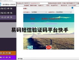 易码短信验证码平台快手