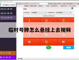 包含临时号牌怎么悬挂上去视频的词条