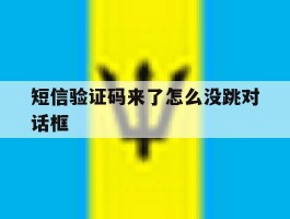短信验证码来了怎么没跳对话框
