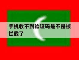 手机收不到验证码是不是被拦截了