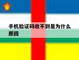 手机验证码收不到是为什么原因