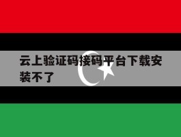 云上验证码接码平台下载安装不了