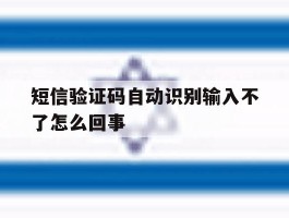 短信验证码自动识别输入不了怎么回事