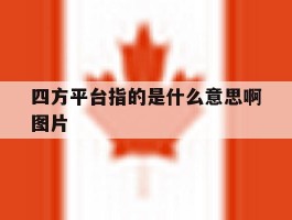四方平台指的是什么意思啊图片