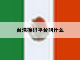 台湾接码平台叫什么