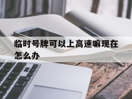 临时号牌可以上高速嘛现在怎么办