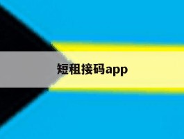 短租接码app