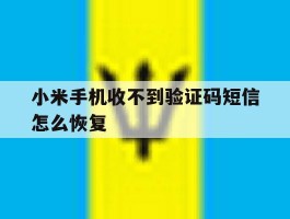 小米手机收不到验证码短信怎么恢复