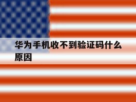 华为手机收不到验证码什么原因