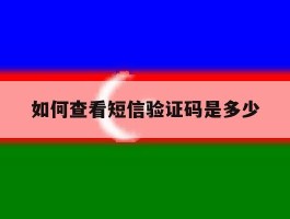 如何查看短信验证码是多少