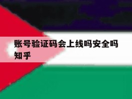 账号验证码会上线吗安全吗知乎