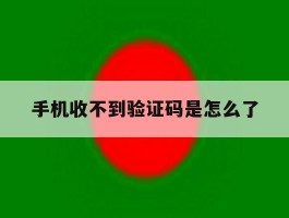 手机收不到验证码是怎么了