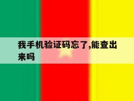 我手机验证码忘了,能查出来吗