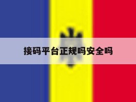 接码平台正规吗安全吗