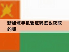 新加坡手机验证码怎么获取的呢