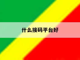 什么接码平台好