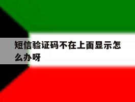 短信验证码不在上面显示怎么办呀