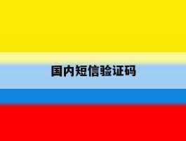 国内短信验证码