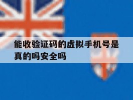 包含能收验证码的虚拟手机号是真的吗安全吗的词条