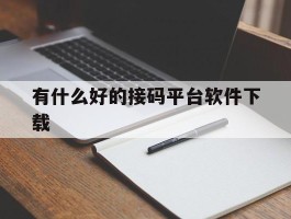 有什么好的接码平台软件下载