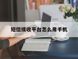 短信接收平台怎么用手机