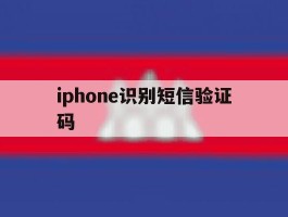 iphone识别短信验证码