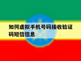 如何虚拟手机号码接收验证码短信信息