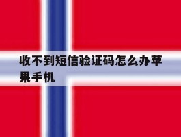 收不到短信验证码怎么办苹果手机