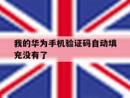 我的华为手机验证码自动填充没有了的简单介绍