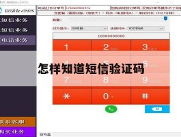 怎样知道短信验证码