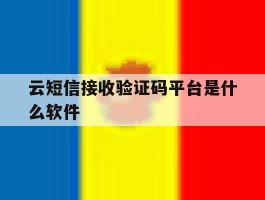 云短信接收验证码平台是什么软件