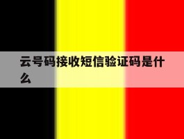 云号码接收短信验证码是什么
