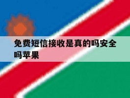 免费短信接收是真的吗安全吗苹果