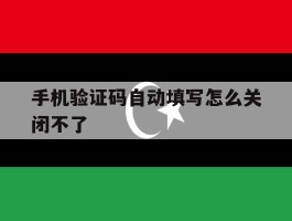 手机验证码自动填写怎么关闭不了