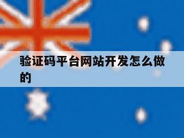 验证码平台网站开发怎么做的