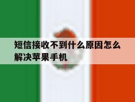 短信接收不到什么原因怎么解决苹果手机的简单介绍